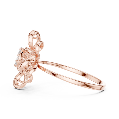 Supreme Bloom Diamond Ring | Premium 925 Sterling Silver Couture Craft | Unmatched Sparkle For Elite Style