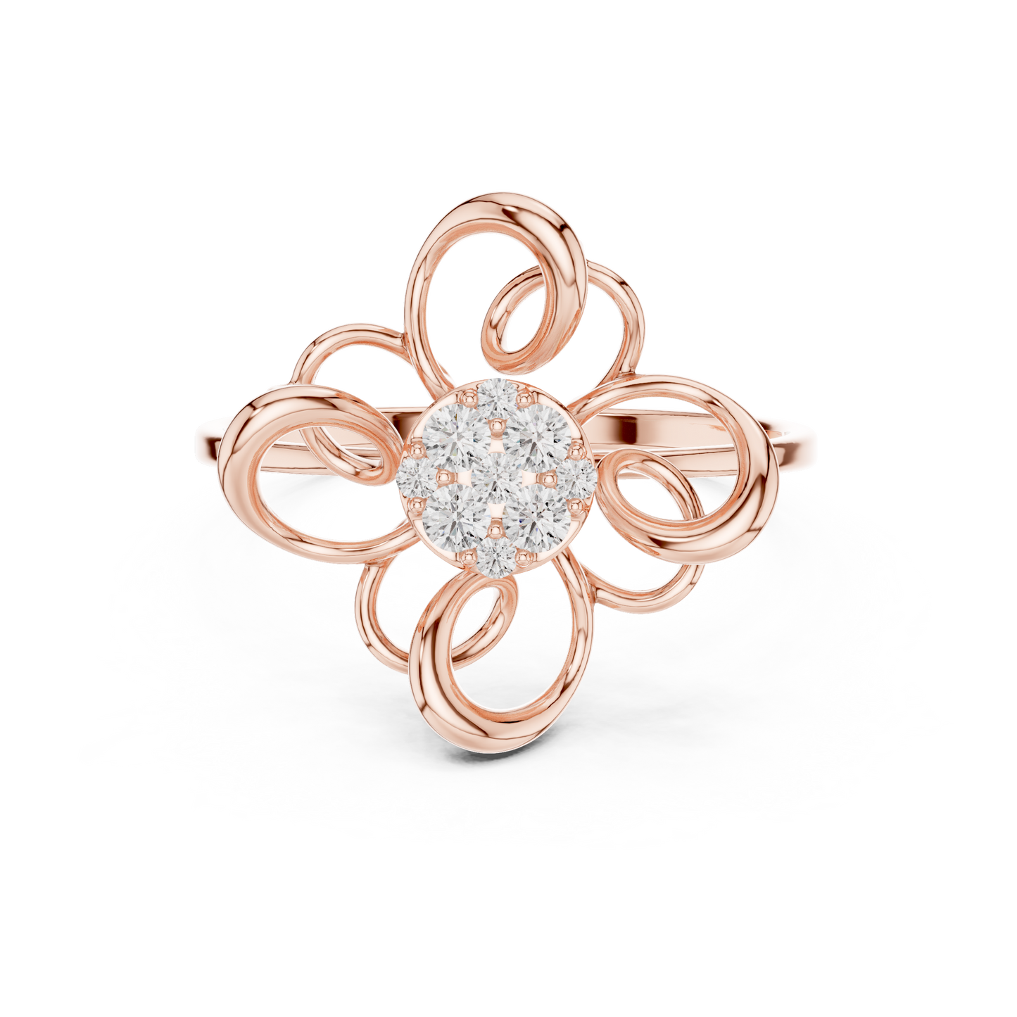 Supreme Bloom Diamond Ring | Premium 925 Sterling Silver Couture Craft | Unmatched Sparkle For Elite Style