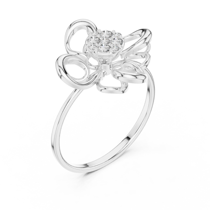 Supreme Bloom Diamond Ring | Premium 925 Sterling Silver Couture Craft | Unmatched Sparkle For Elite Style
