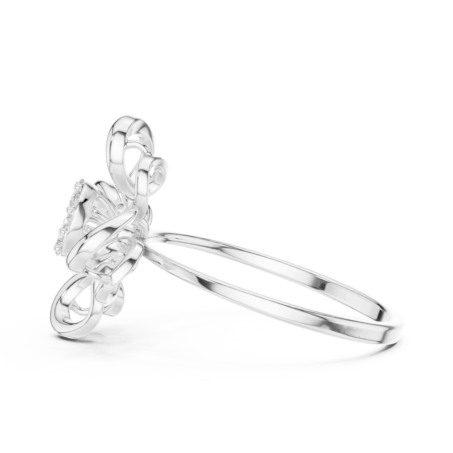 Supreme Bloom Diamond Ring | Premium 925 Sterling Silver Couture Craft | Unmatched Sparkle For Elite Style