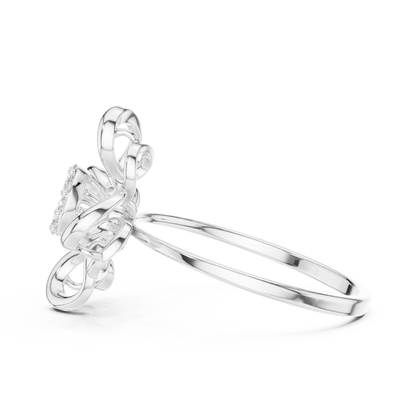 Supreme Bloom Diamond Ring | Premium 925 Sterling Silver Couture Craft | Unmatched Sparkle For Elite Style