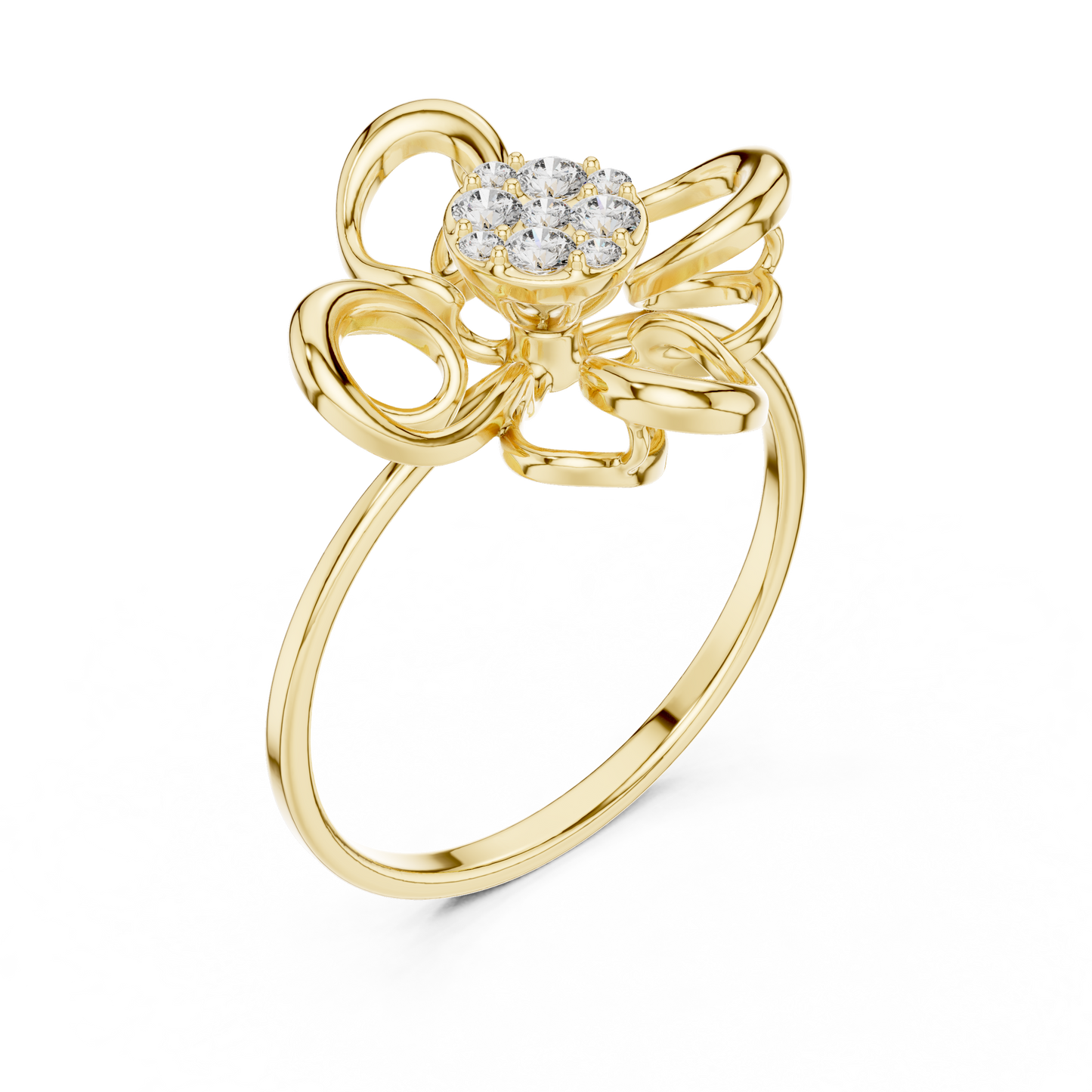 Supreme Bloom Diamond Ring | Premium 925 Sterling Silver Couture Craft | Unmatched Sparkle For Elite Style