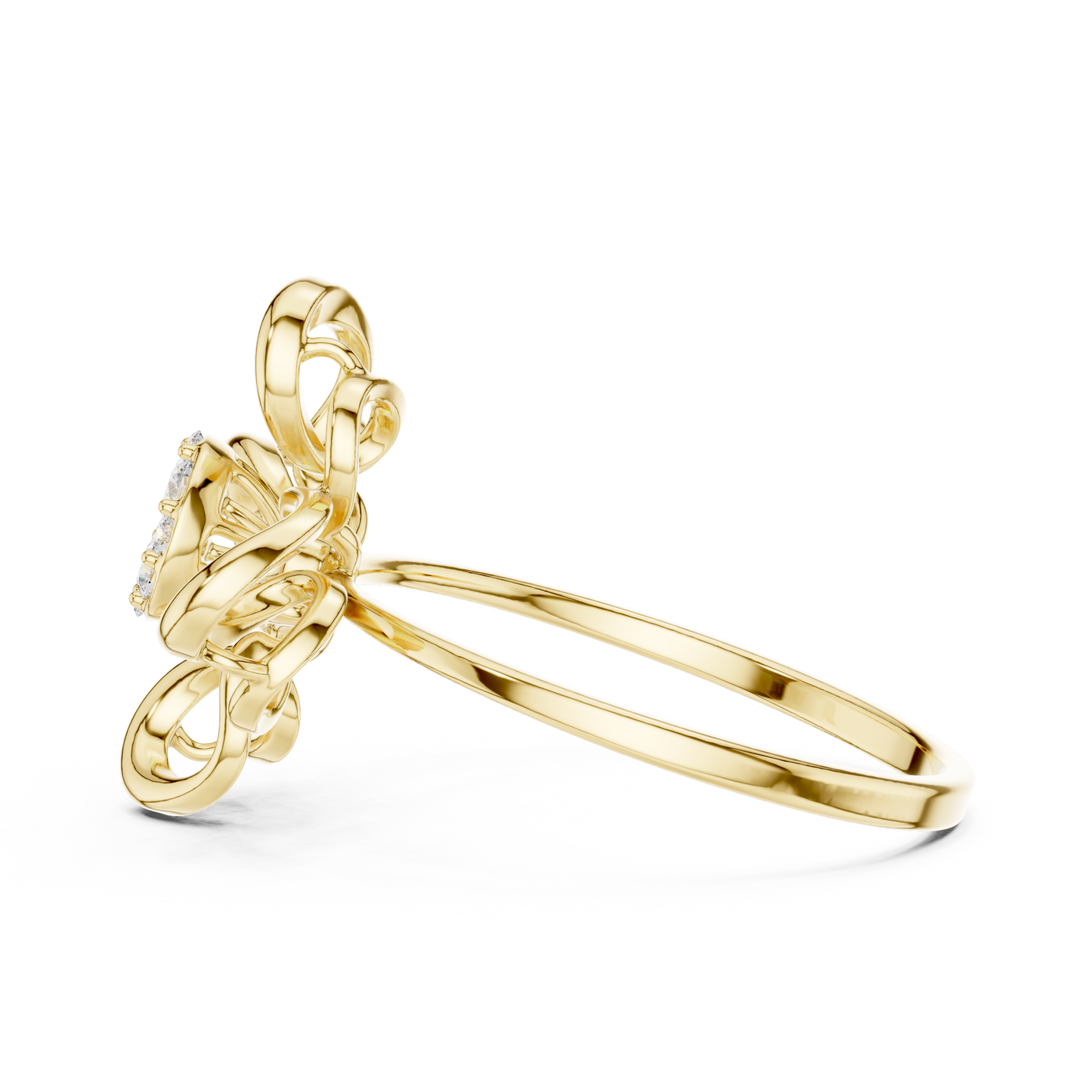 Supreme Bloom Diamond Ring | Premium 925 Sterling Silver Couture Craft | Unmatched Sparkle For Elite Style