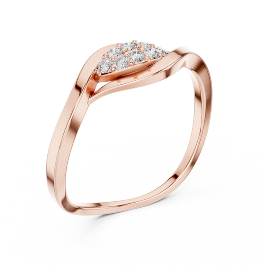 Fluid Infinity Diamond Ring | Elite Silver Comfort Band | Modern Heirloom Everyday Luxury Jewelry