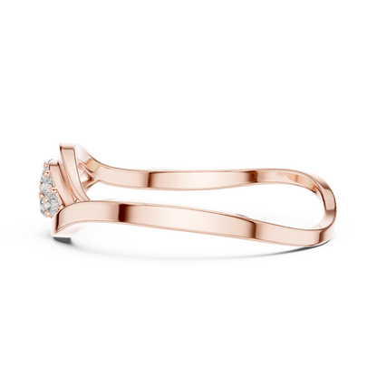 Fluid Infinity Diamond Ring | Elite Silver Comfort Band | Modern Heirloom Everyday Luxury Jewelry