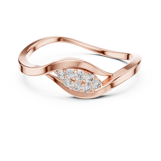 Fluid Infinity Diamond Ring | Elite Silver Comfort Band | Modern Heirloom Everyday Luxury Jewelry