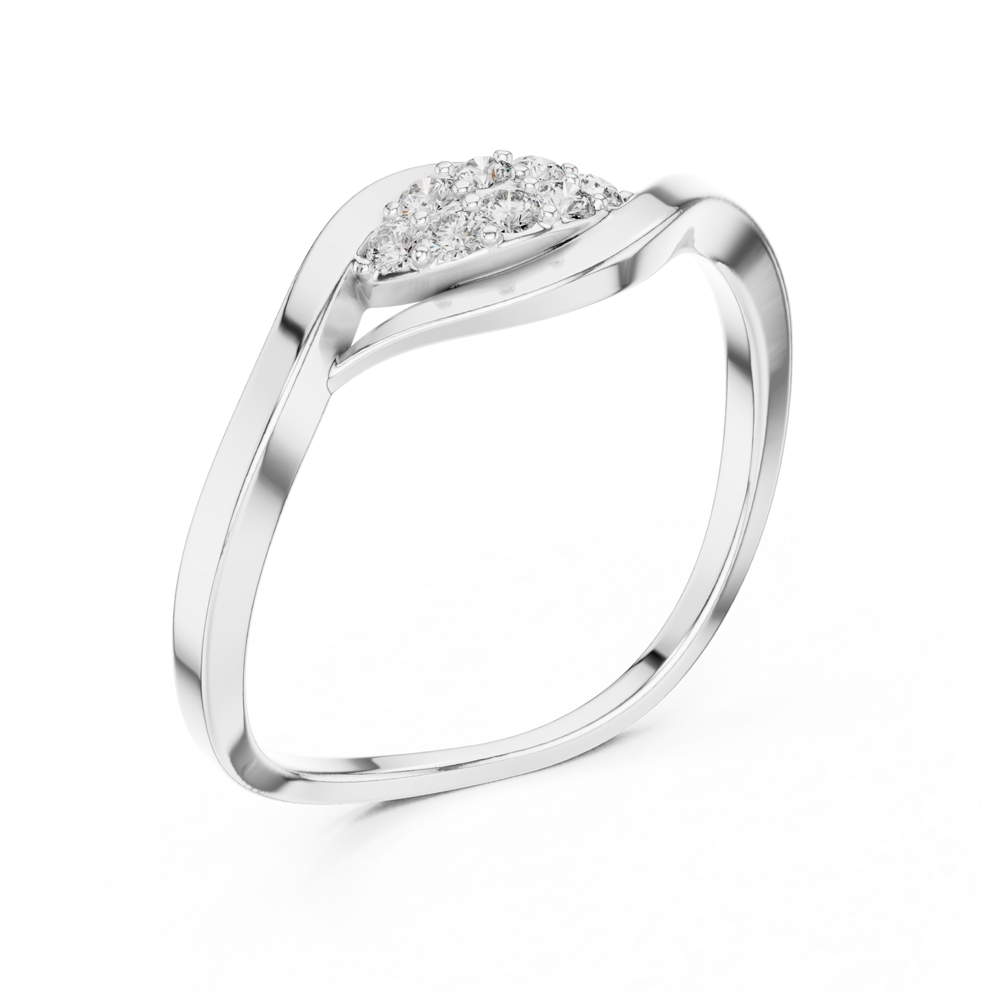 Fluid Infinity Diamond Ring | Elite Silver Comfort Band | Modern Heirloom Everyday Luxury Jewelry
