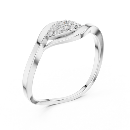 Fluid Infinity Diamond Ring | Elite Silver Comfort Band | Modern Heirloom Everyday Luxury Jewelry