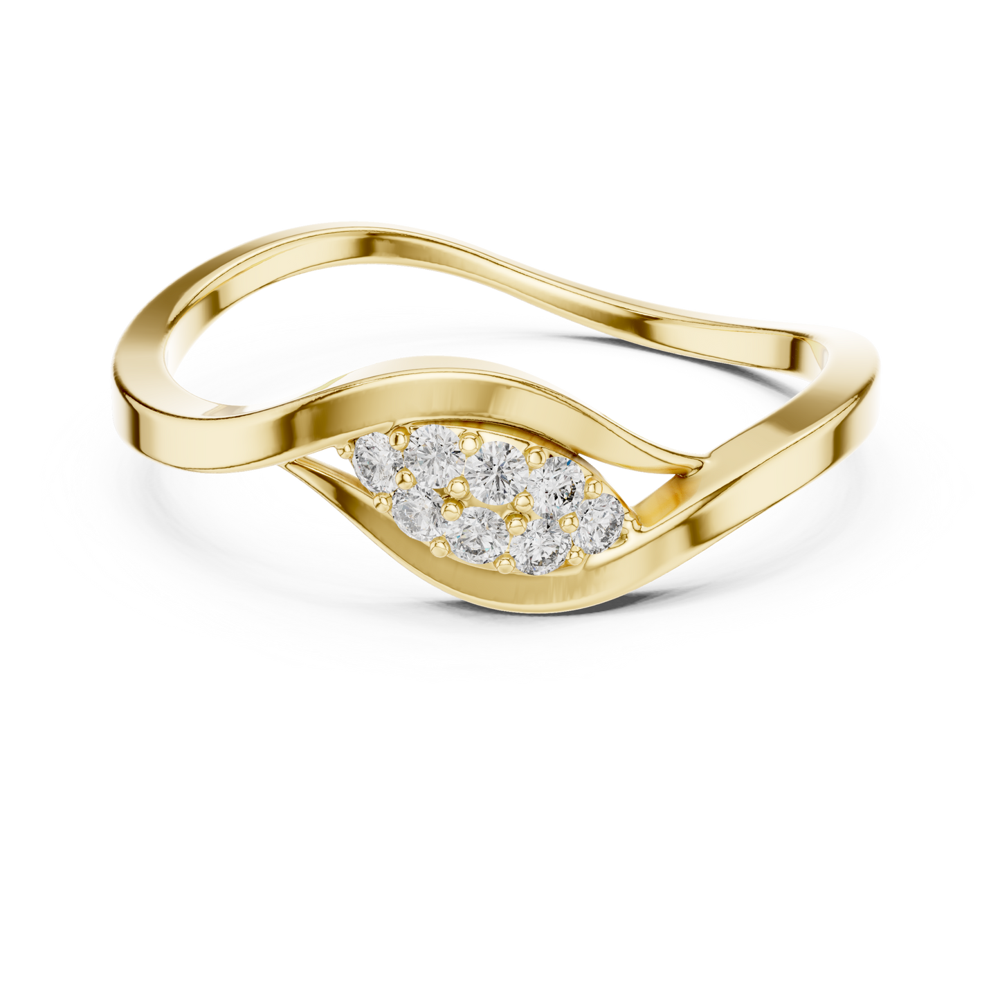 Fluid Infinity Diamond Ring | Elite Silver Comfort Band | Modern Heirloom Everyday Luxury Jewelry