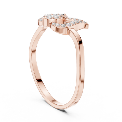 Celestial Tulip Ring | Micro Pavé Diamonds | Luxury Designer 925 Sterling Silver Engagement Jewelry