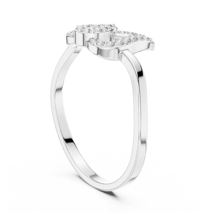Celestial Tulip Ring | Micro Pavé Diamonds | Luxury Designer 925 Sterling Silver Engagement Jewelry