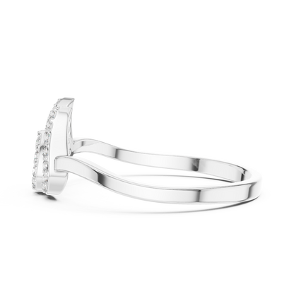 Celestial Tulip Ring | Micro Pavé Diamonds | Luxury Designer 925 Sterling Silver Engagement Jewelry