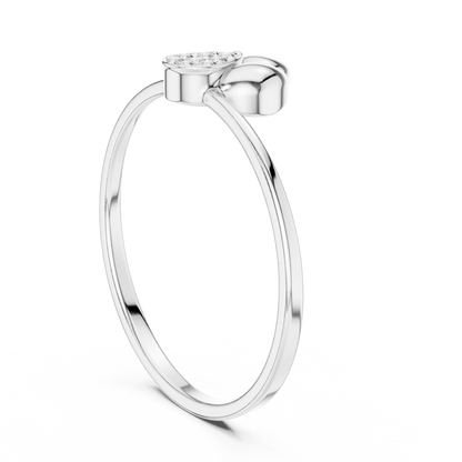 Atelier Floral Diamond Ring | Pure 925 Sterling Silver Sculpture | Luxury Crafted Beyond Ordinary Beauty