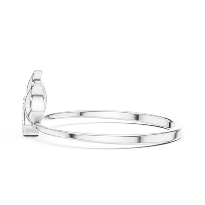 Atelier Floral Diamond Ring | Pure 925 Sterling Silver Sculpture | Luxury Crafted Beyond Ordinary Beauty