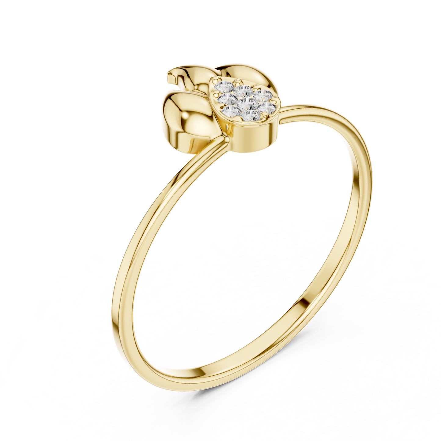 Atelier Floral Diamond Ring | Pure 925 Sterling Silver Sculpture | Luxury Crafted Beyond Ordinary Beauty