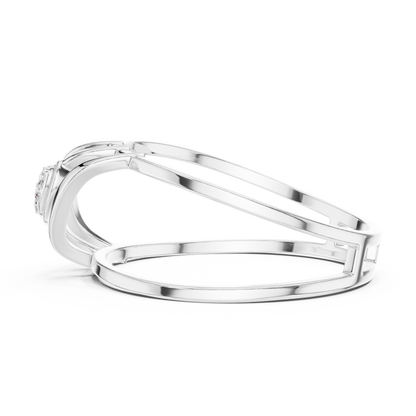 Next Generation Diamond | Designer Silver Gold PlatedRing | Luxury Engagement Jewelry For Modern Brides