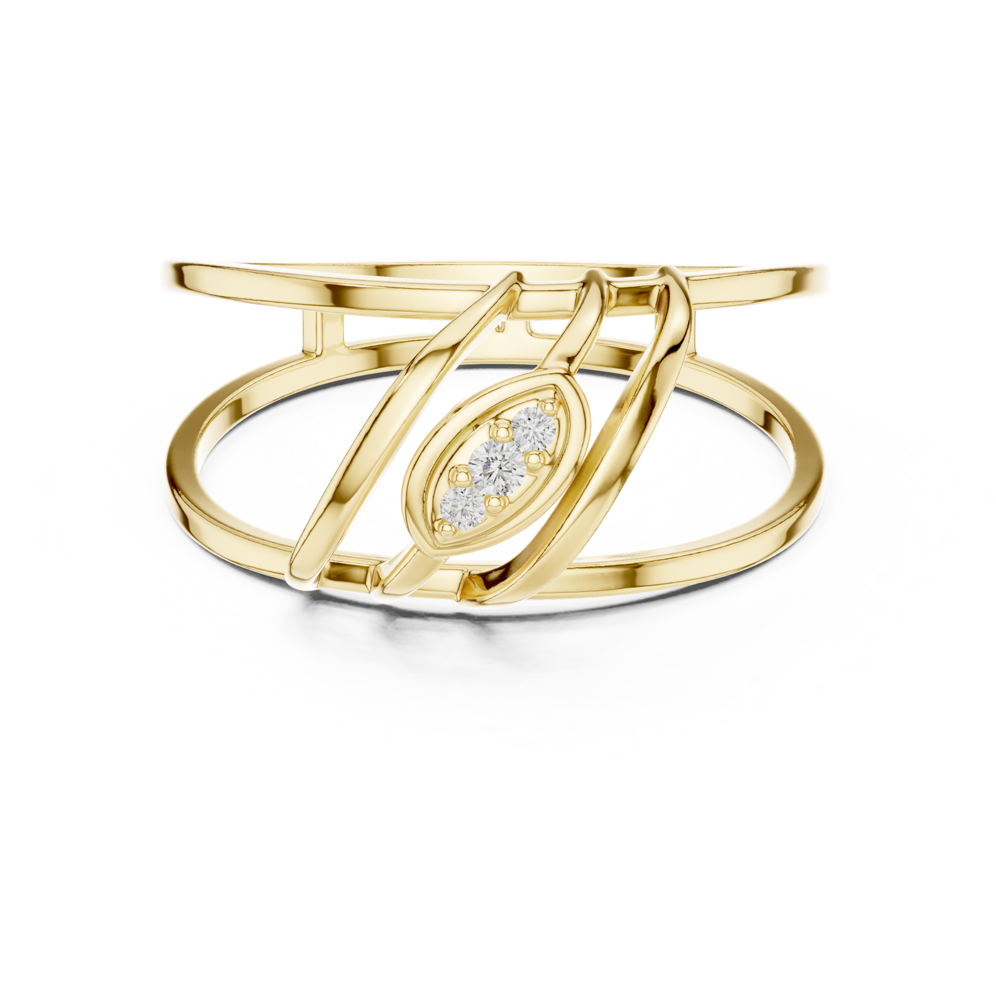 Next Generation Diamond | Designer Silver Gold PlatedRing | Luxury Engagement Jewelry For Modern Brides