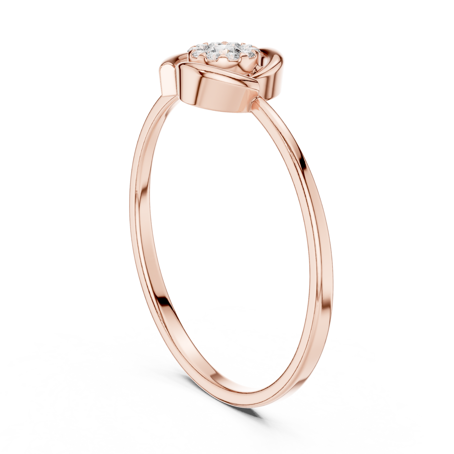 Luxe Everyday Diamond - Ring Soft Silver Twist - Setting Graceful Modern Fine Jewelry