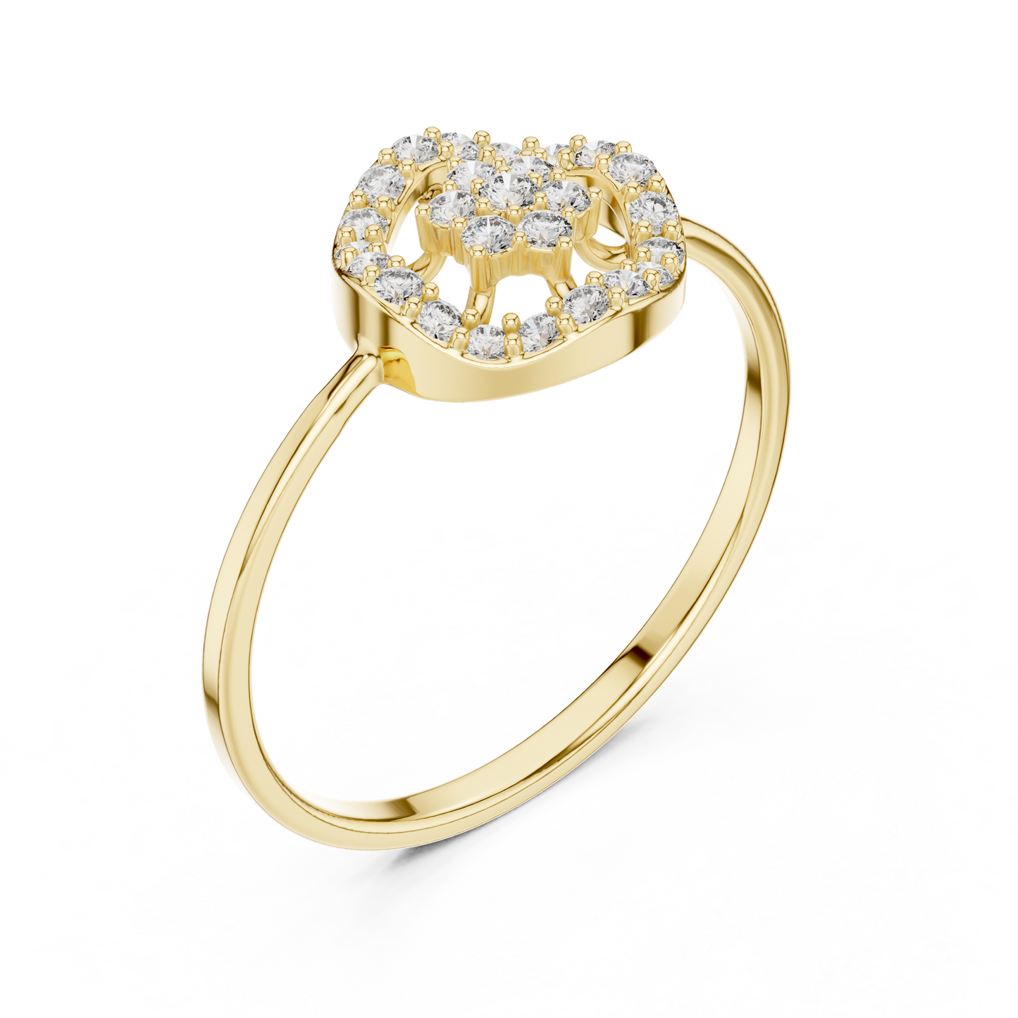 Starlight Diamond Halo Ring - High Jewelry Luxury Edition - Regal Silver Gold PlatedBrilliance For Eternity