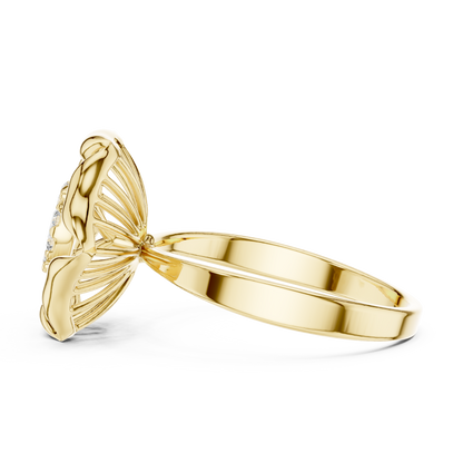 Exquisite Flower Ring - Pure Diamond Brilliance - Designed For Eternal Romance