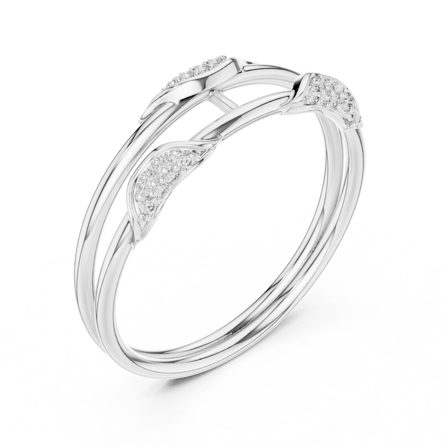 Divine Axis Power Ring | Diamond Continuum Flow Band | Forged For The Fearlessly Elite