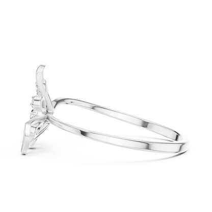 Romantic Floral Diamond Ring | Luxury Gold Finish Craft | Celebrate Love With Sparkle