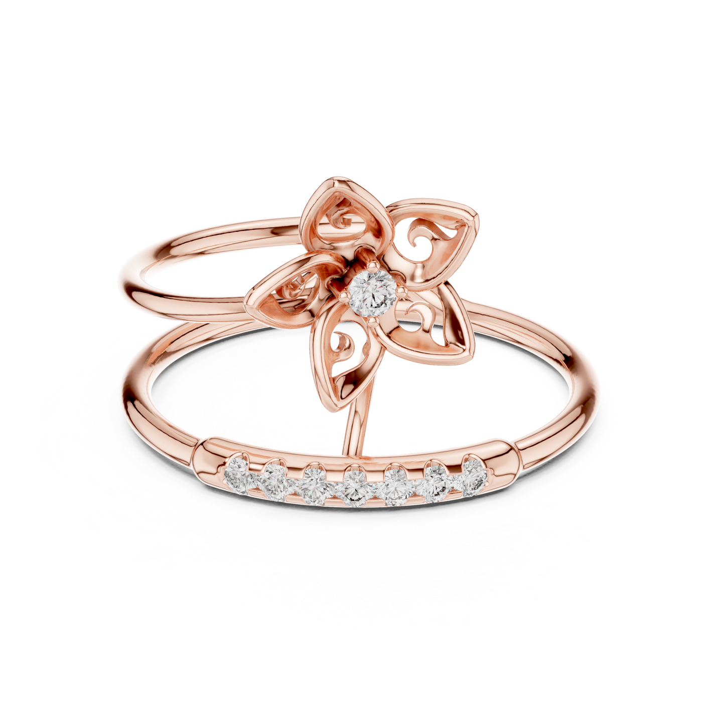 Exquisite diamond blossom | modern luxury style | crafted to celebrate your love