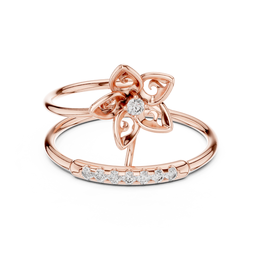 Exquisite diamond blossom | modern luxury style | crafted to celebrate your love
