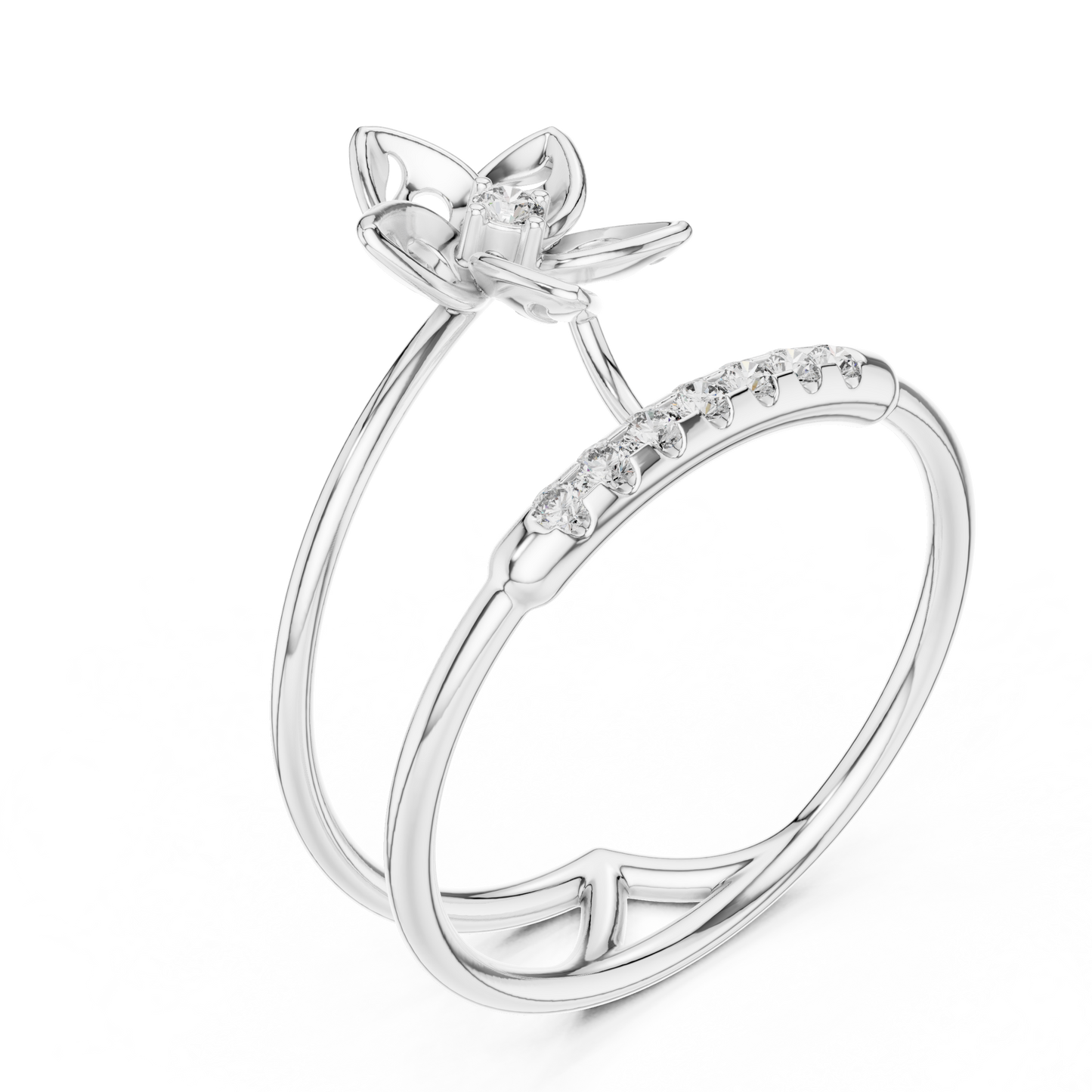 Exquisite diamond blossom | modern luxury style | crafted to celebrate your love