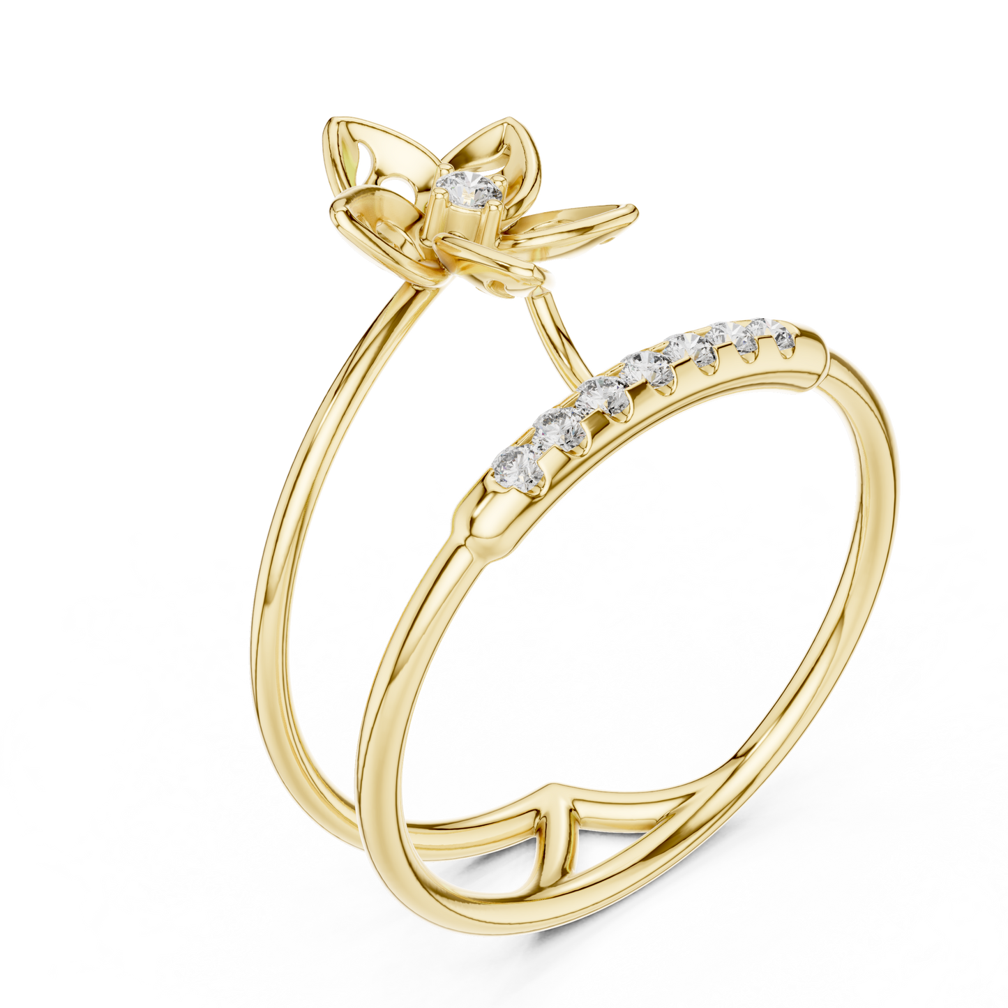 Exquisite diamond blossom | modern luxury style | crafted to celebrate your love