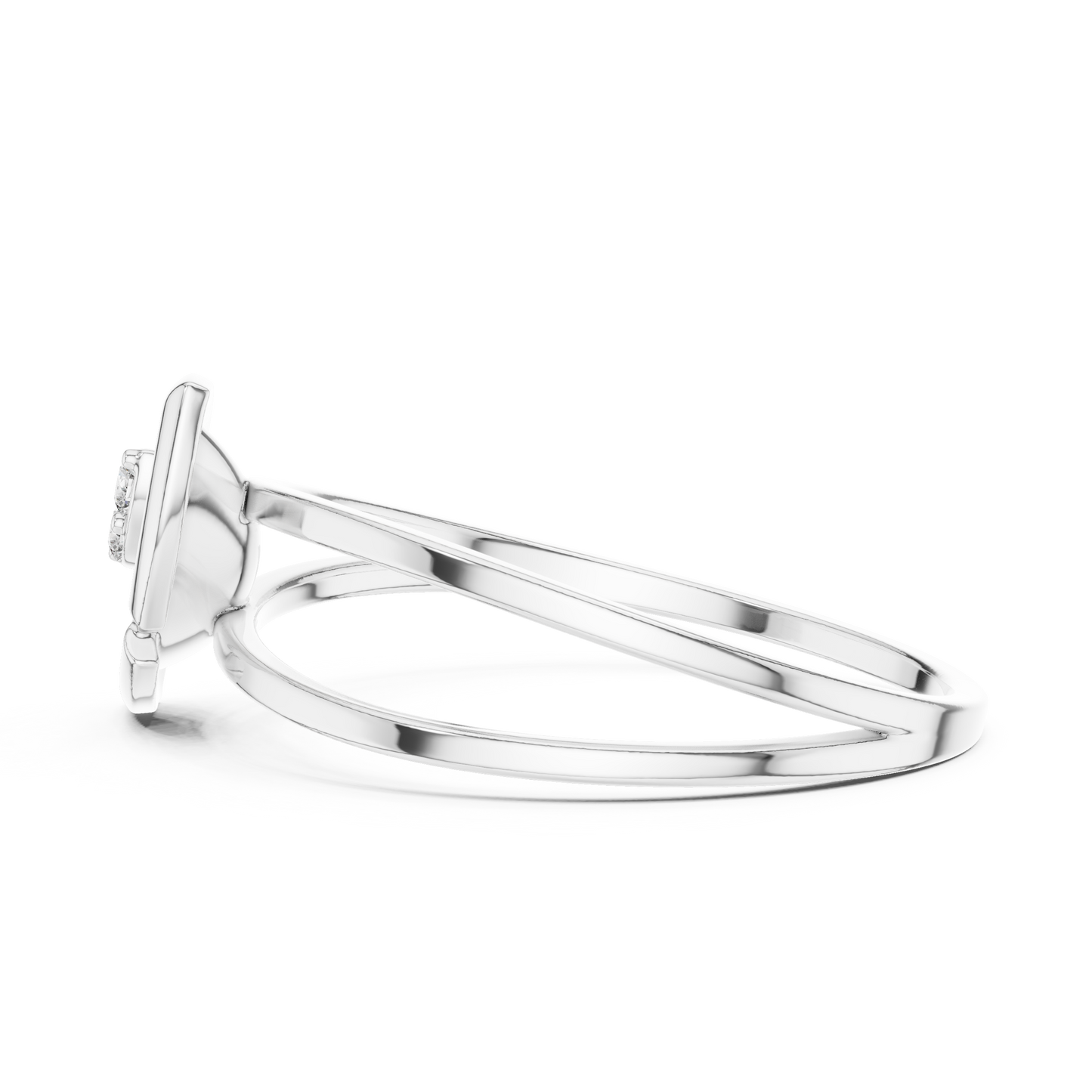 Ethereal Leaf Diamond Ring | Minimal Sculpture Jewelry Art | Timeless Power Wrapped In Elegance