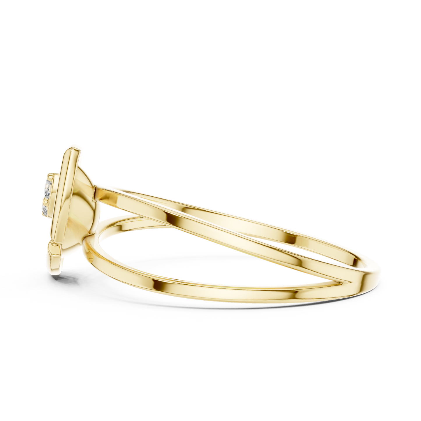 Ethereal Leaf Diamond Ring | Minimal Sculpture Jewelry Art | Timeless Power Wrapped In Elegance