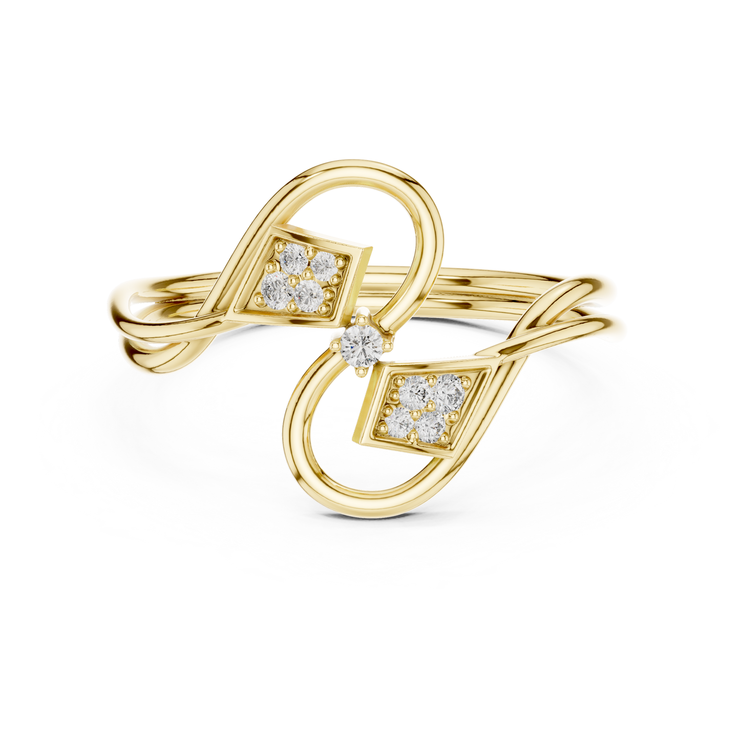 Royal Interlock Design | Brilliant Diamond Harmony | Timeless Luxury Symbol Of Power