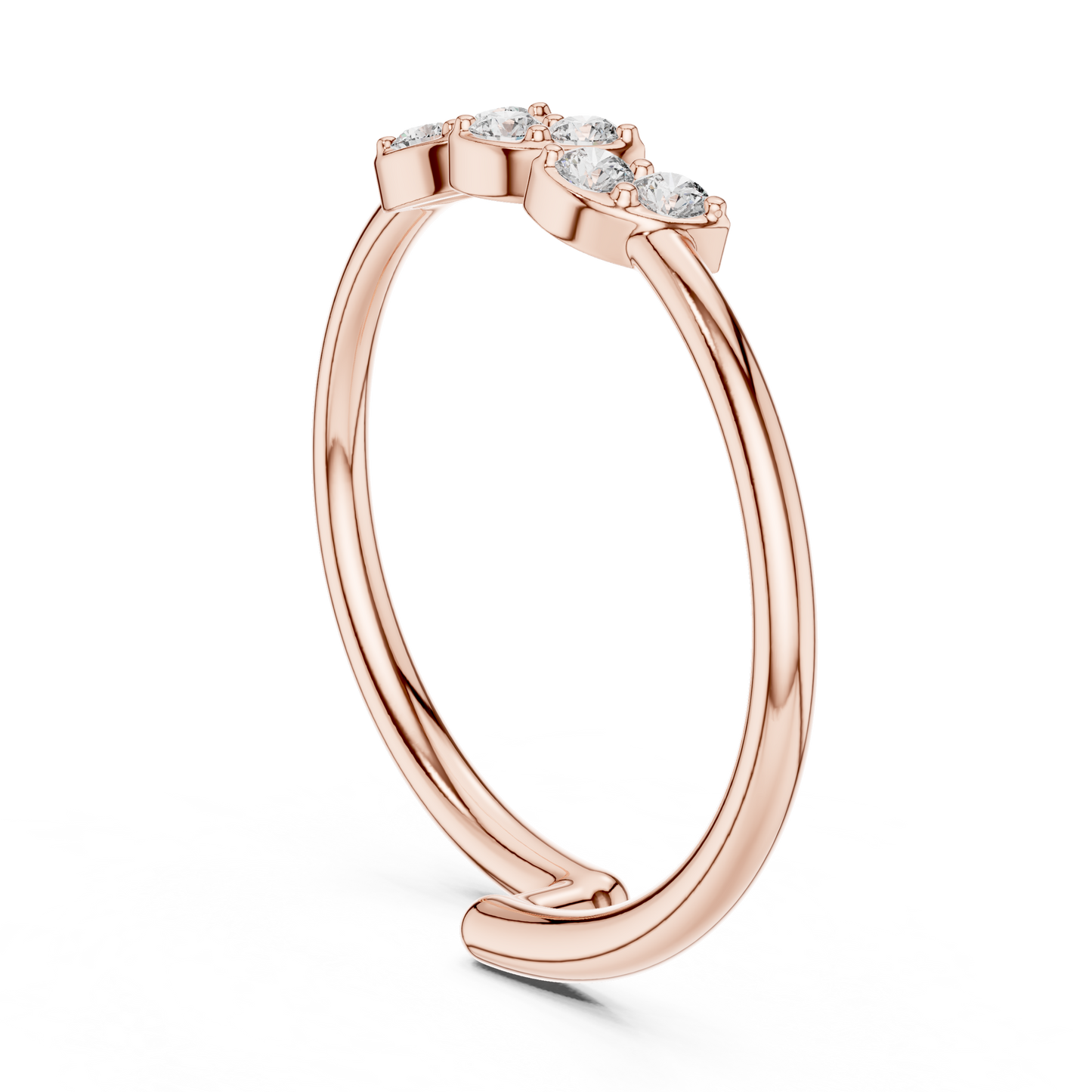 Beautiful Ring Minimal Design - Diamond Spark Premium Silver - Luxury Crafted For You