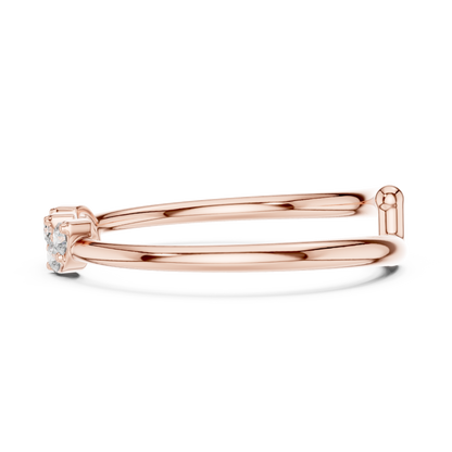 Beautiful Ring Minimal Design - Diamond Spark Premium Silver - Luxury Crafted For You