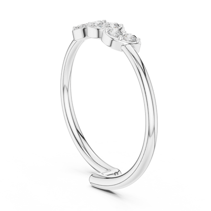Beautiful Ring Minimal Design - Diamond Spark Premium Silver - Luxury Crafted For You