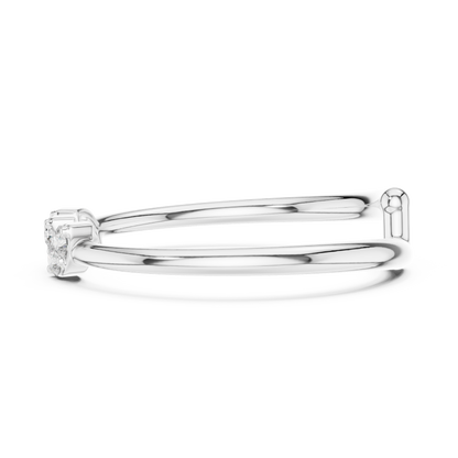 Beautiful Ring Minimal Design - Diamond Spark Premium Silver - Luxury Crafted For You