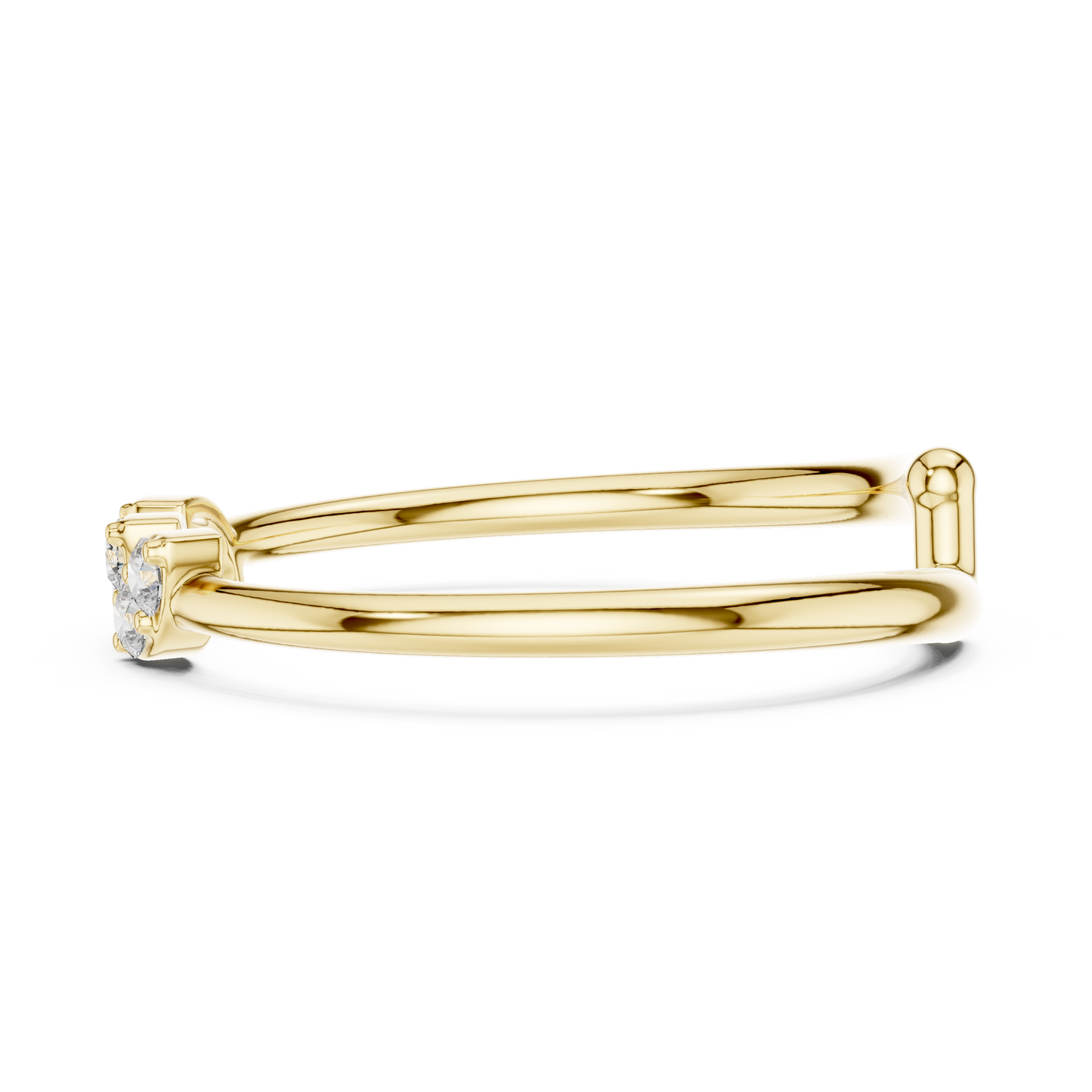 Beautiful Ring Minimal Design - Diamond Spark Premium Silver - Luxury Crafted For You