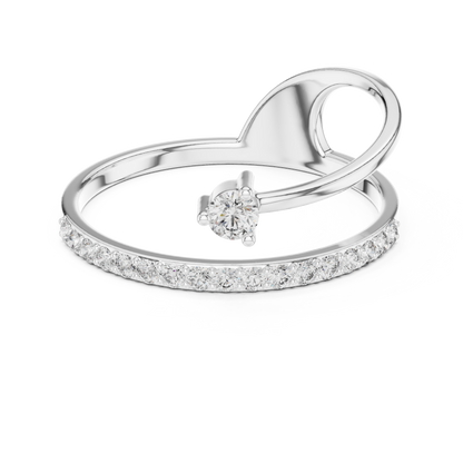 Editorial Diamond Open Ring | Sculptural Wrap Band | Lab Grown Designer Fine Jewelry (Copy)