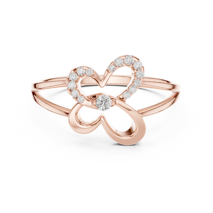 Two hearts one promise - Diamond glow pure elegance - Celebrate love with endless shine