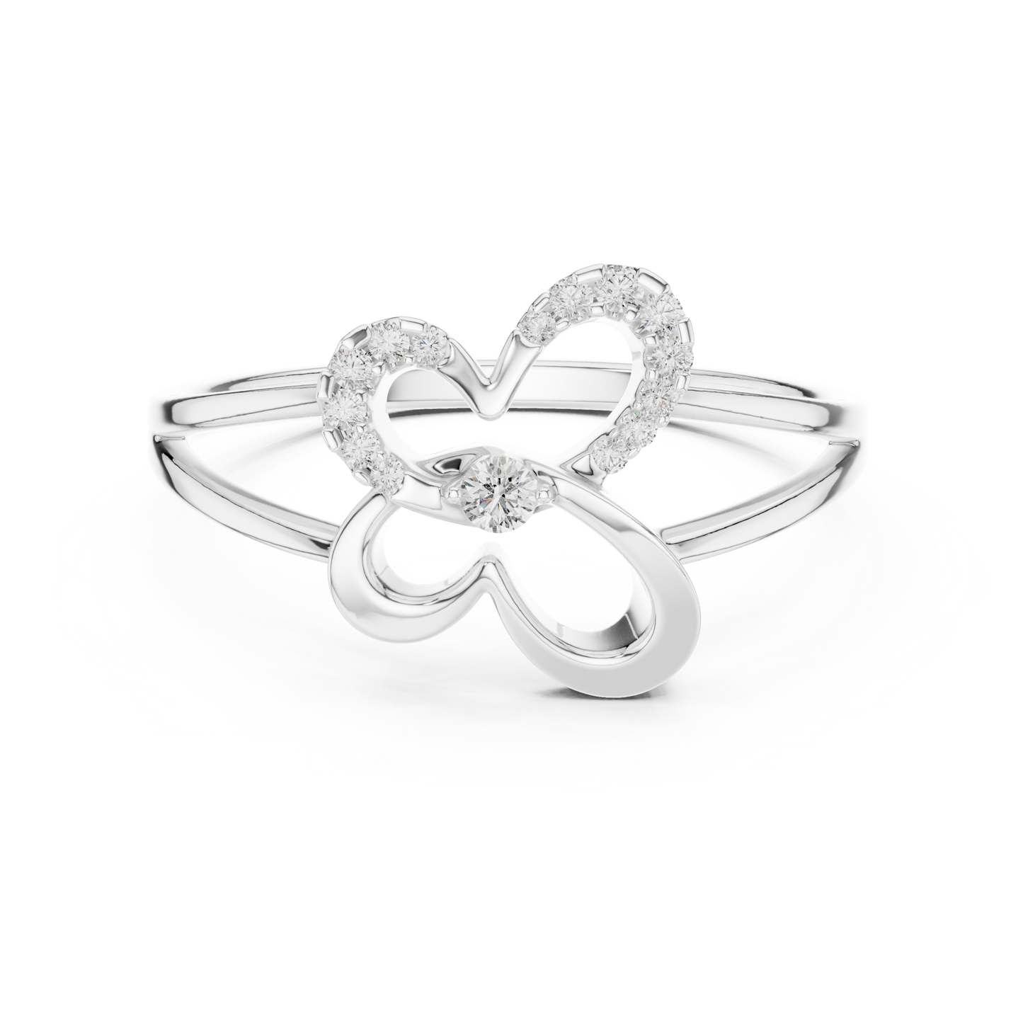 Two hearts one promise - Diamond glow pure elegance - Celebrate love with endless shine