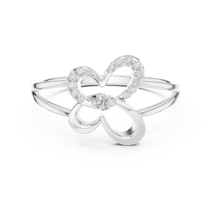 Two hearts one promise - Diamond glow pure elegance - Celebrate love with endless shine