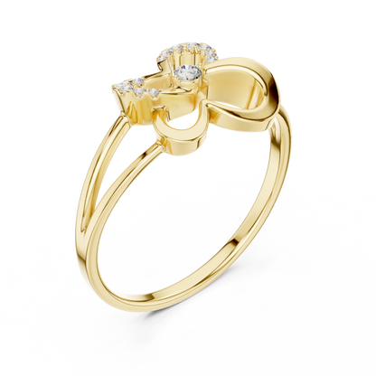 Two hearts one promise - Diamond glow pure elegance - Celebrate love with endless shine
