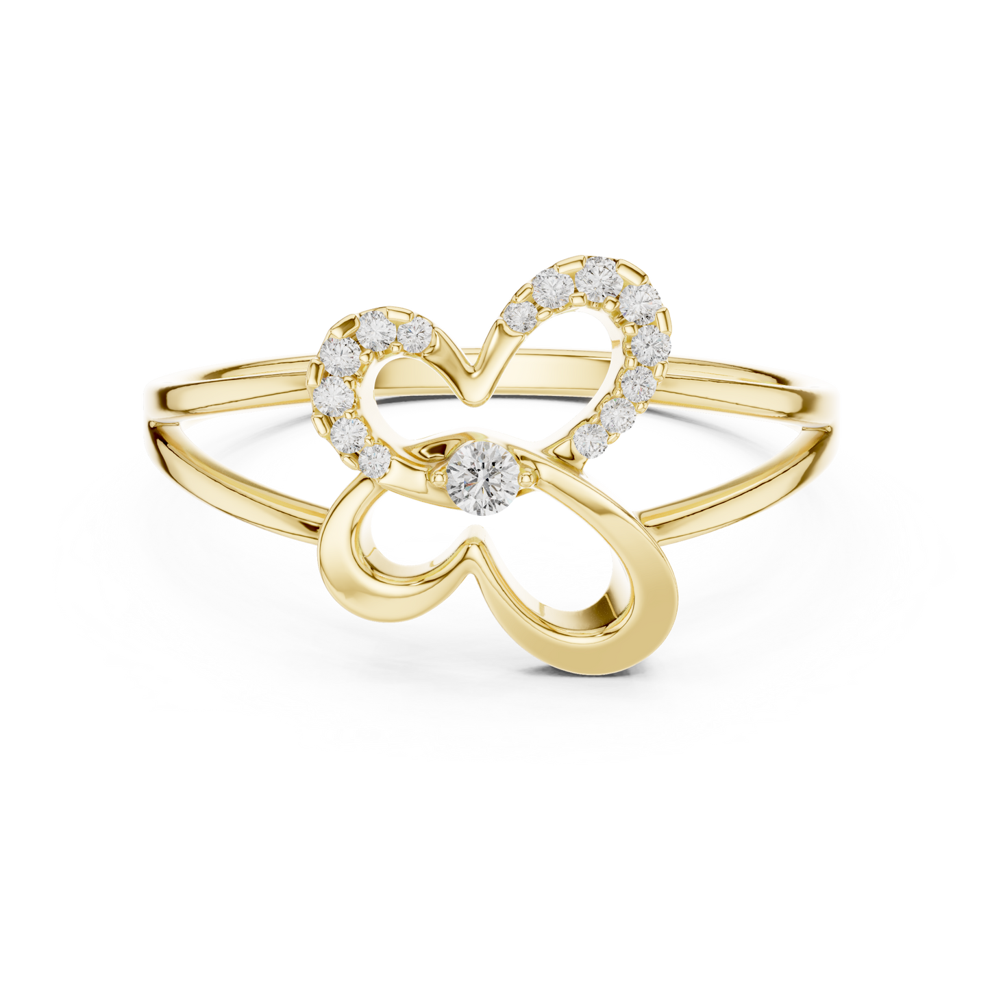 Two hearts one promise - Diamond glow pure elegance - Celebrate love with endless shine