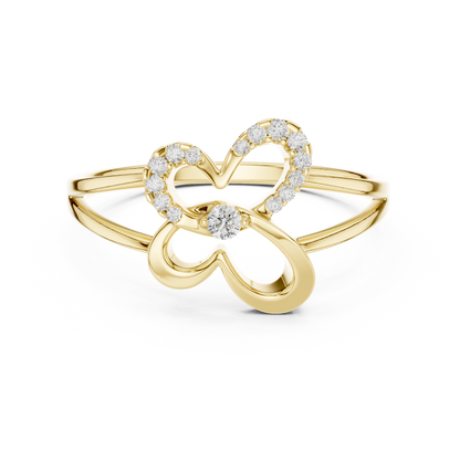 Two hearts one promise - Diamond glow pure elegance - Celebrate love with endless shine