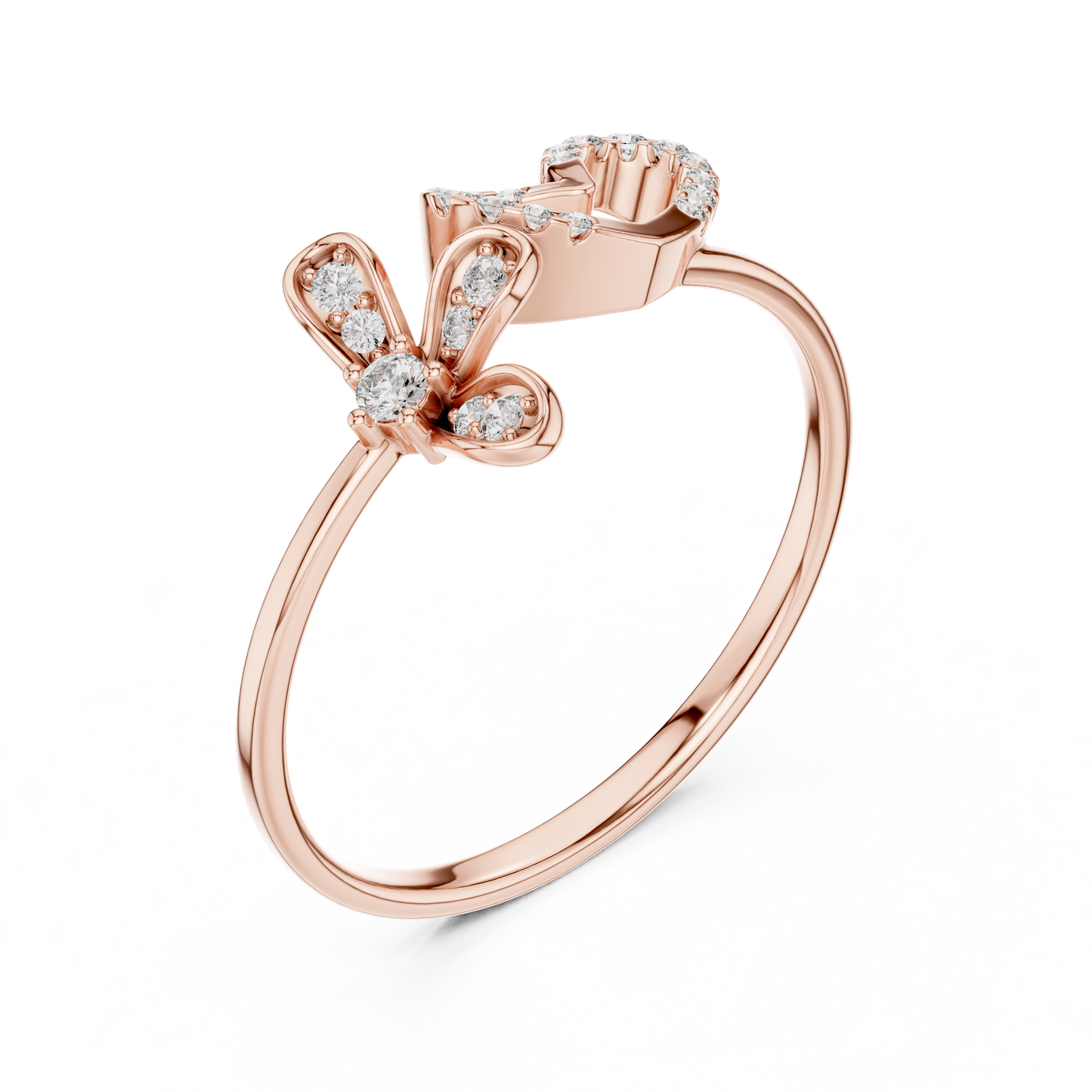 Faith Inspired Heart Ring | Diamond Cross Promise | Timeless Symbolic Love Jewelry