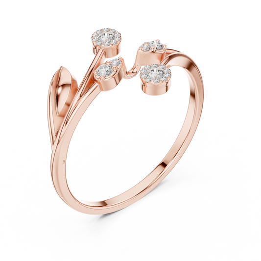 Ultimate diamond glamour | designer 925 Sterling Silver ring | luxury jewelry made to mesmerize forever