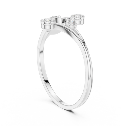 Ultimate diamond glamour | designer 925 Sterling Silver ring | luxury jewelry made to mesmerize forever