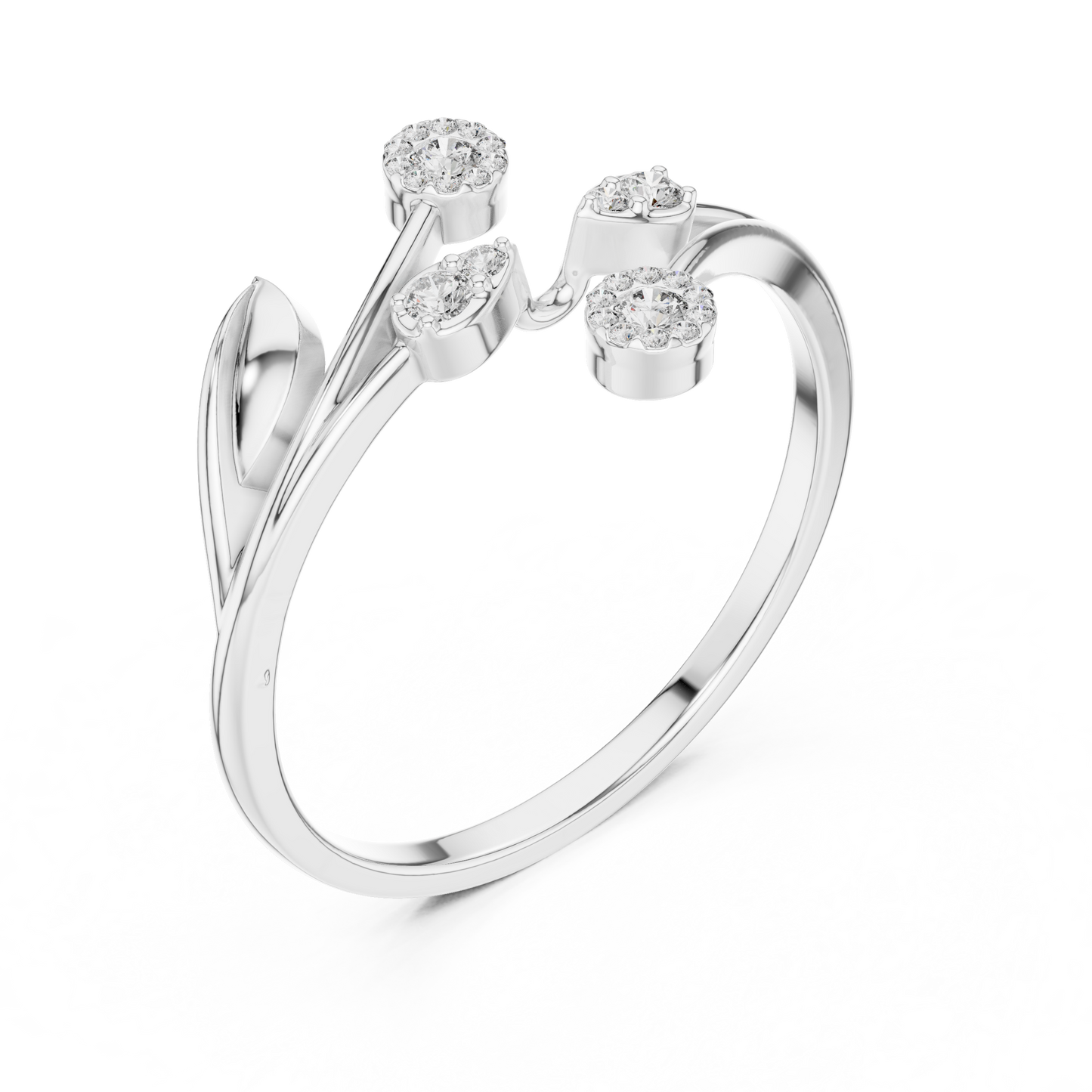 Ultimate diamond glamour | designer 925 Sterling Silver ring | luxury jewelry made to mesmerize forever