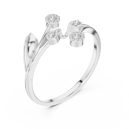 Ultimate diamond glamour | designer 925 Sterling Silver ring | luxury jewelry made to mesmerize forever